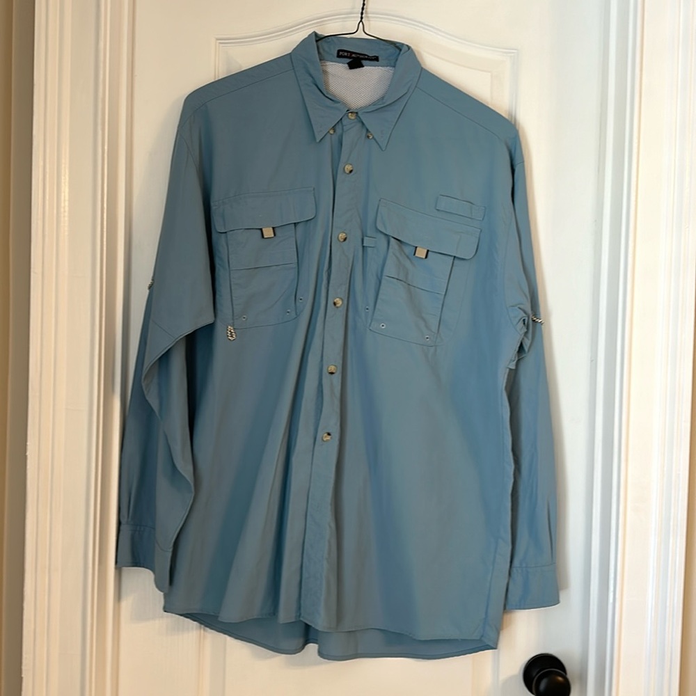 Mens Port Authority Long Sleeve Button-up XL